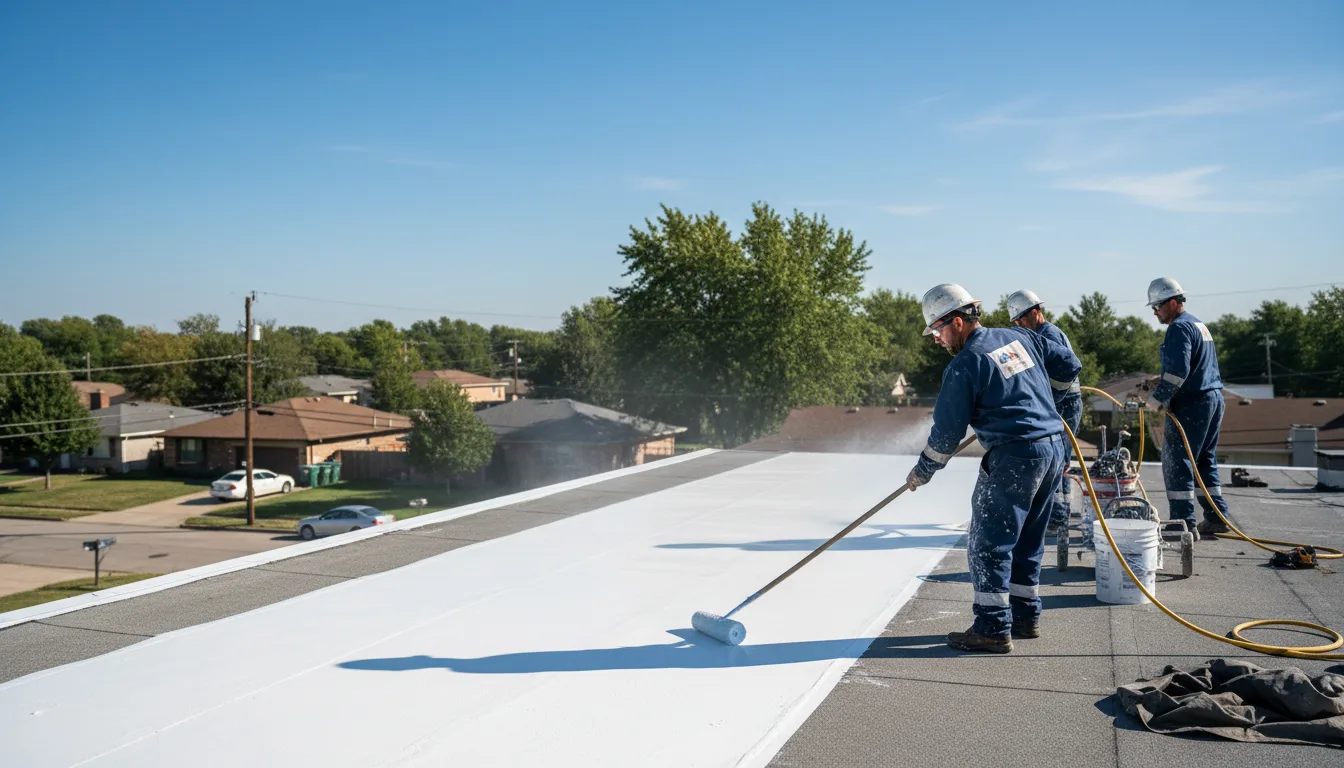 Commercial roof coating in French Settlement, LA near me